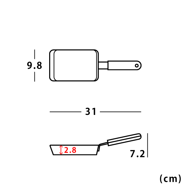 달걀말이 사각형 프라이팬 (소)