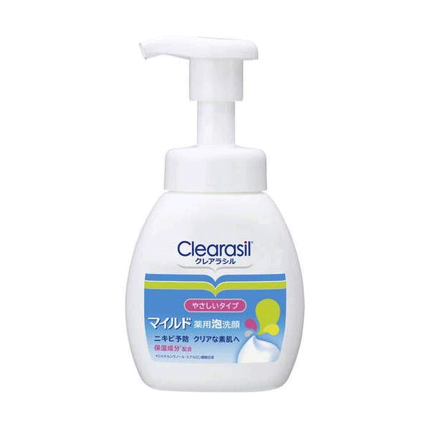 Clearasil 약용 거품 세안 폼 피부 보습 마일드 타입 200ml