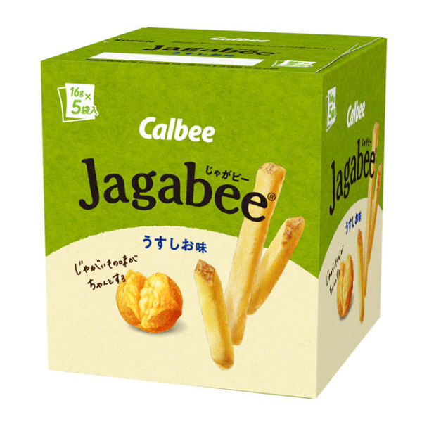 Calbee Jagabee うすし お味 80g 5개입