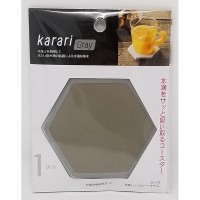 Karari 규조토 코스터 헥사곤 그레이