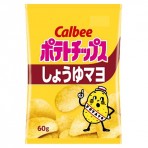 Calbee 감자칩 쇼유마요 간장마요 60g